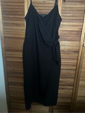 Black Linen Dress Sz Large